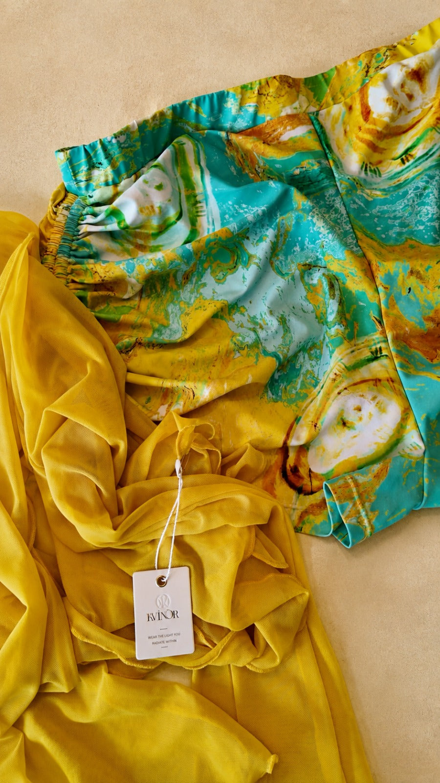 Maré Mesh Top — Sunlit Yellow